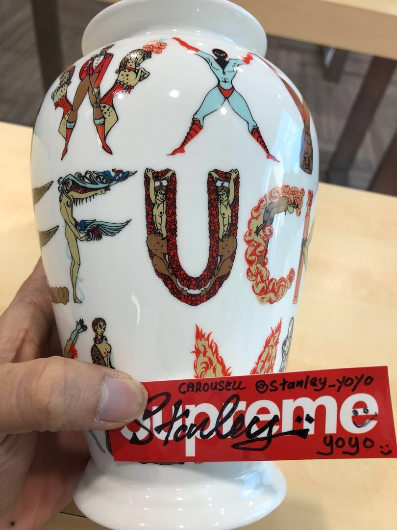 Supreme Alphabet Vase SS18 ( HK AAA ), Furniture & Home Living