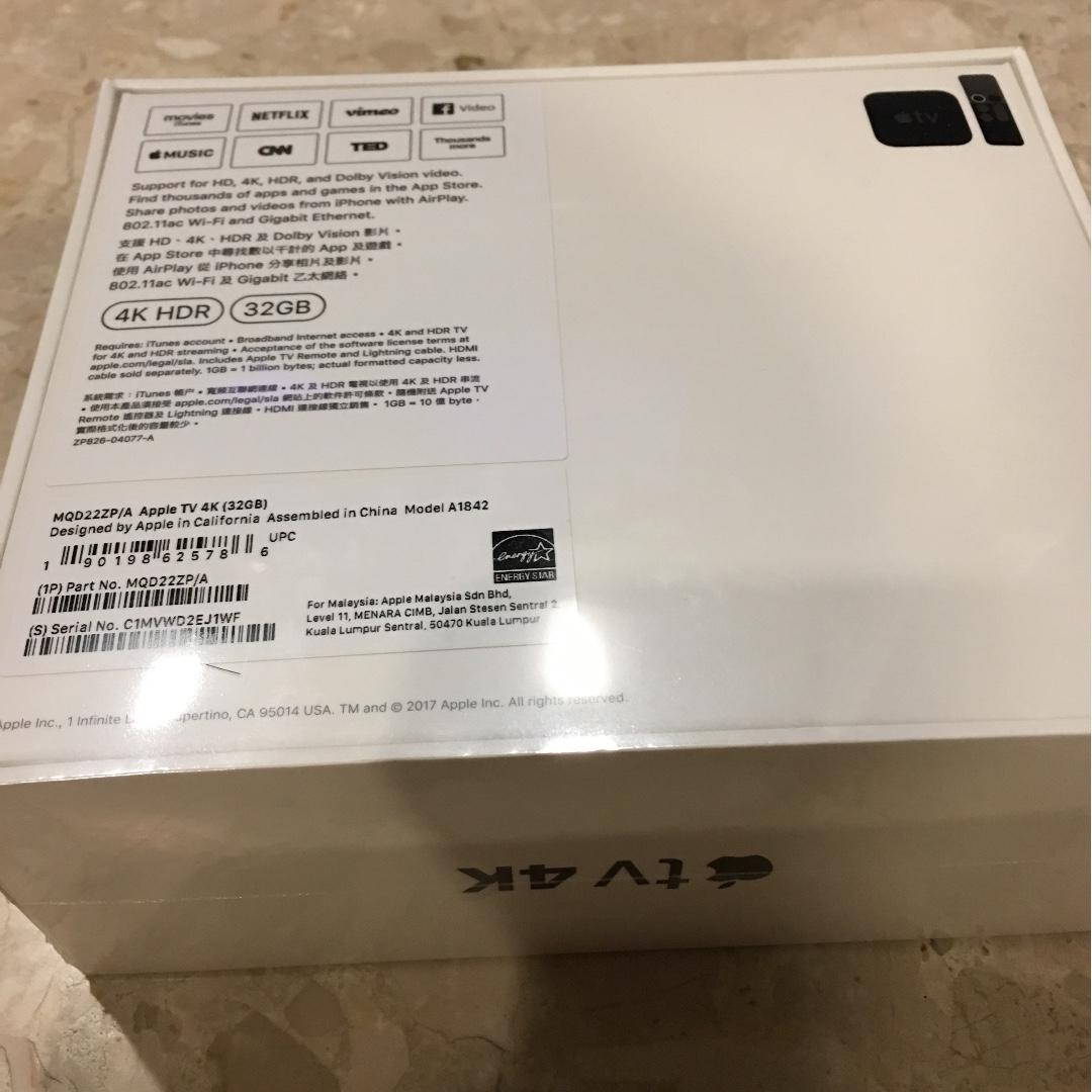 Apple Tv 4k 32 Gb Home Appliances Tvs Entertainment Systems On Carousell