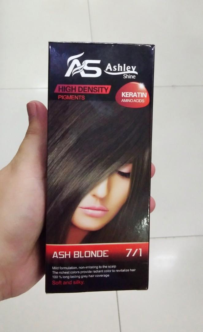 Ashley Shine Hair Color Ash Blonde Dark Red On Carousell