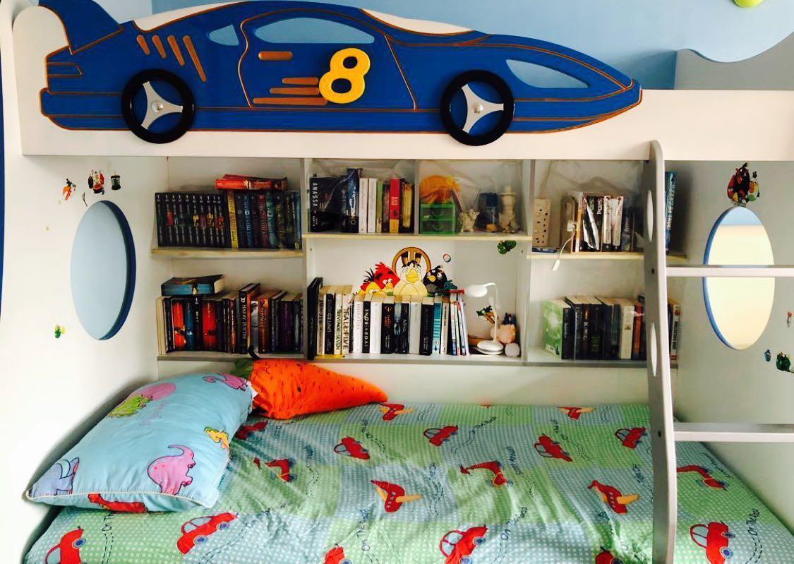 Baby Bunk Bed Car Design Babies Kids Baby Nursery Kids Furniture Childrens Beds On Carousell