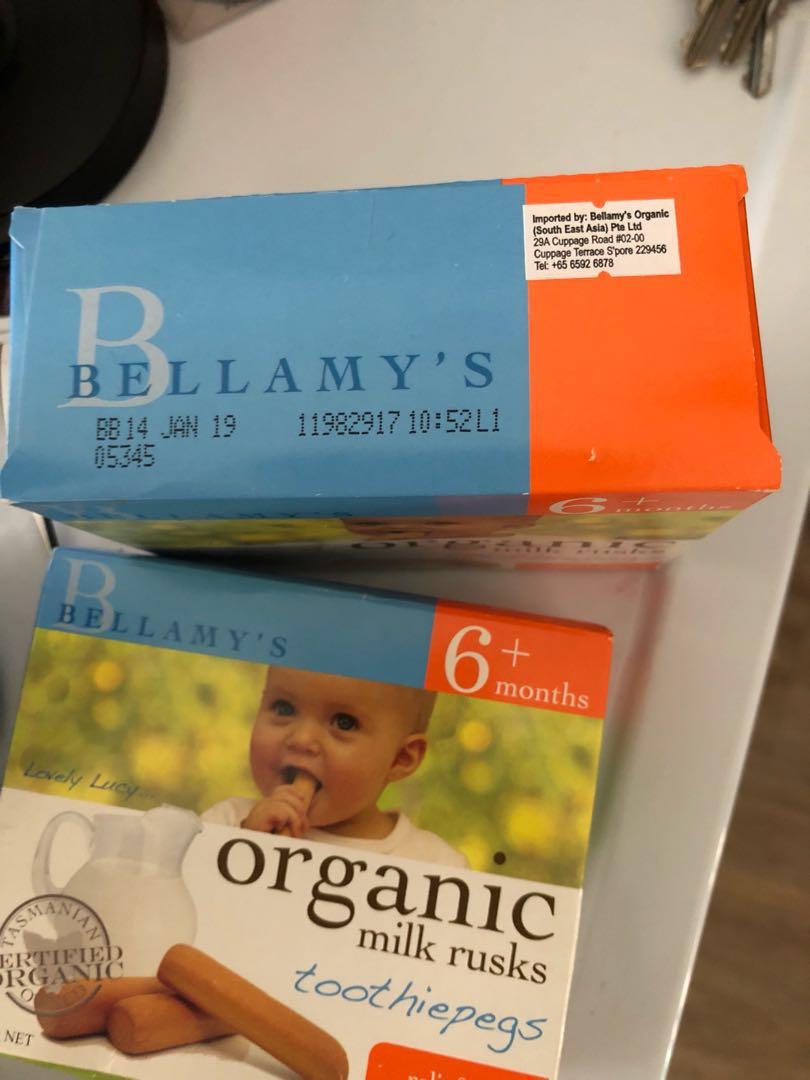 Bellamy top milk rusk