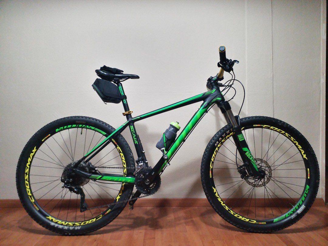 scott mountain bike black and green