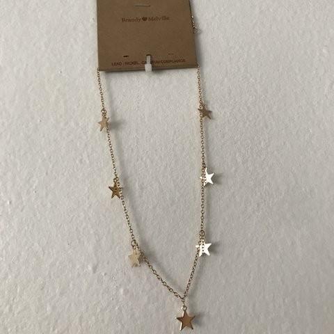 bnwt brandy melville gold star choker necklace