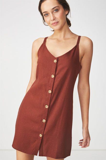Cotton on linen dress clearance
