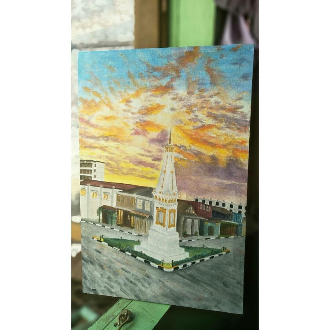 Booked Lukisan Tugu Jogja Desain Kerajinan Tangan Karya Seni Di Carousell