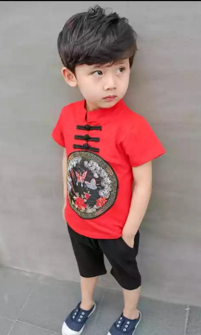 Boy chinese new year outfit top