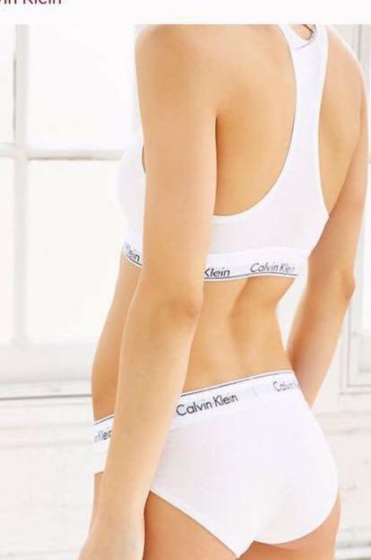 Calvin Klein Modern Cotton Logo Bralette with underwear/panty SET