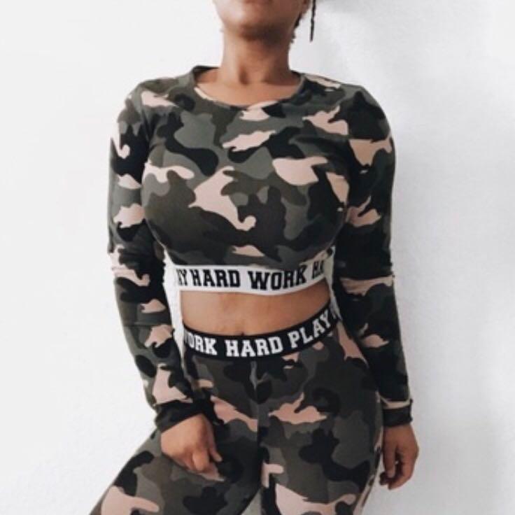 camouflage sweater dress