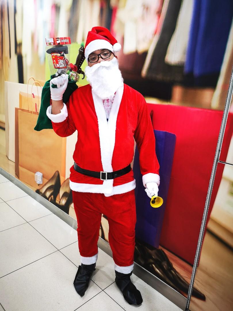 Christmas Santa Claus Costume Entertainment Events Concerts On Carousell - santa s pants roblox
