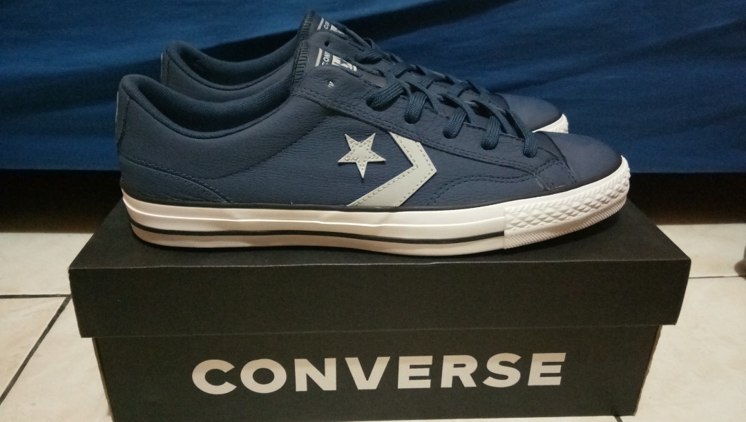 Converse Star Player Ox Navy Leather