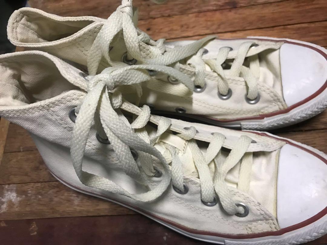 dirty white converse