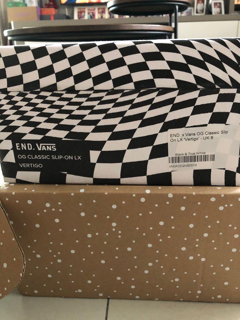 END. X VANS OG CLASSIC SLIP ON LX VERTIGO XMAS25 Men s Fashion