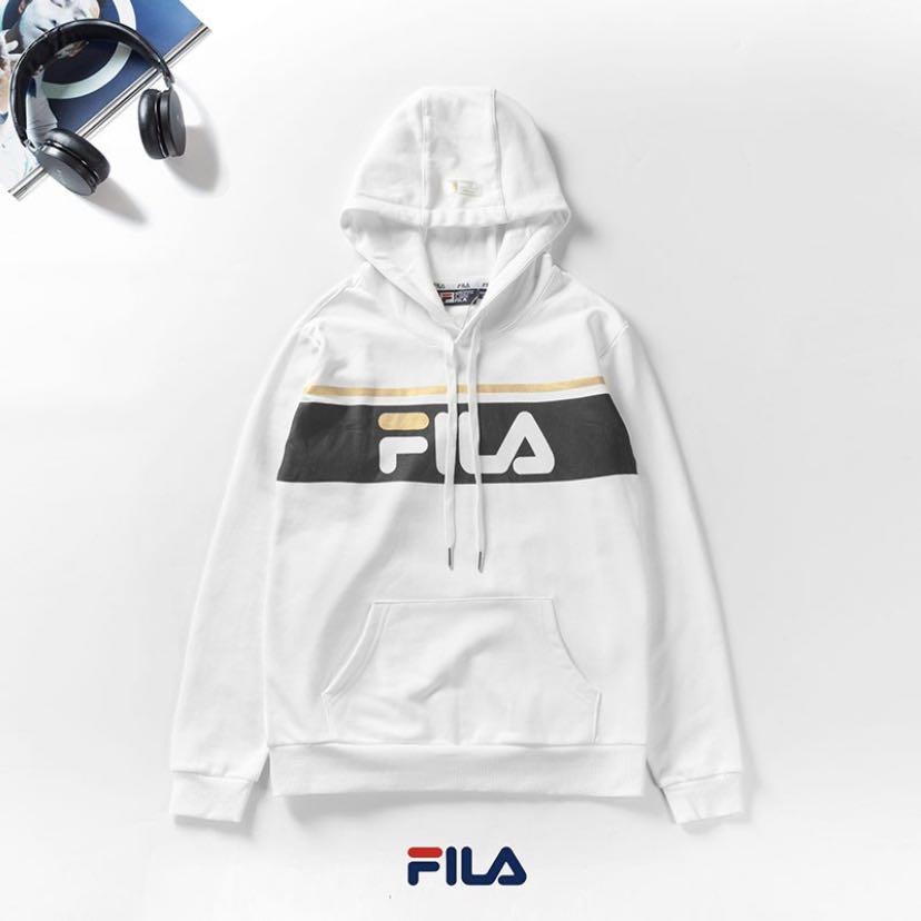 Fila hoodie mens gold on sale
