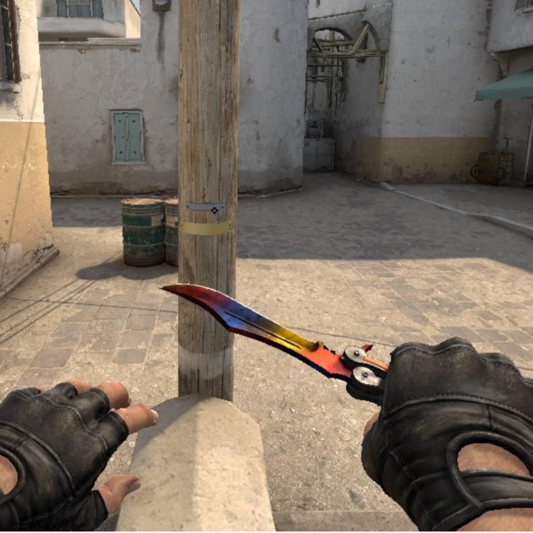 FN Butterfly Knife Marble Fade, Video Gaming, Gaming Accessories, Game