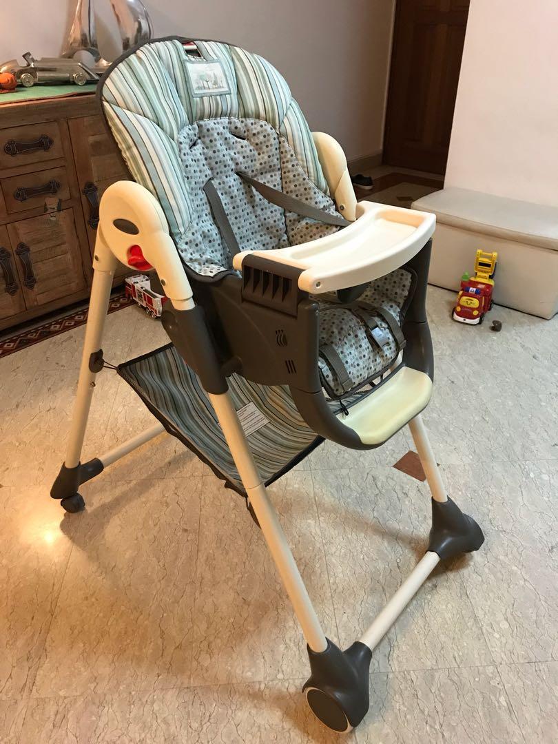 graco high chair adjustable height