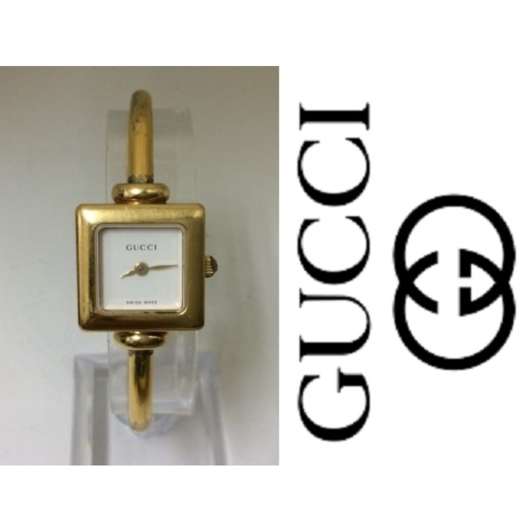 gucci gold bangle watch