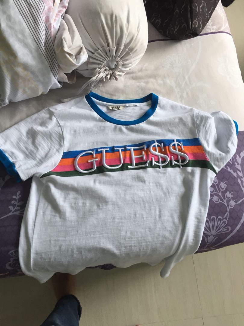 Guess asap clearance ringer tee