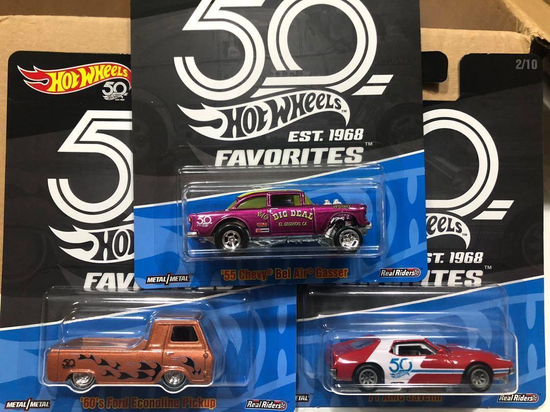 hot wheels 50th anniversary favorites set