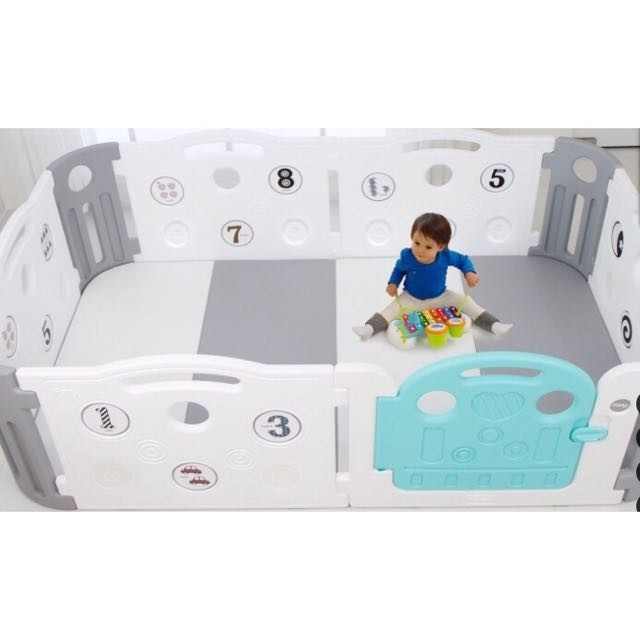 play yard and play mat