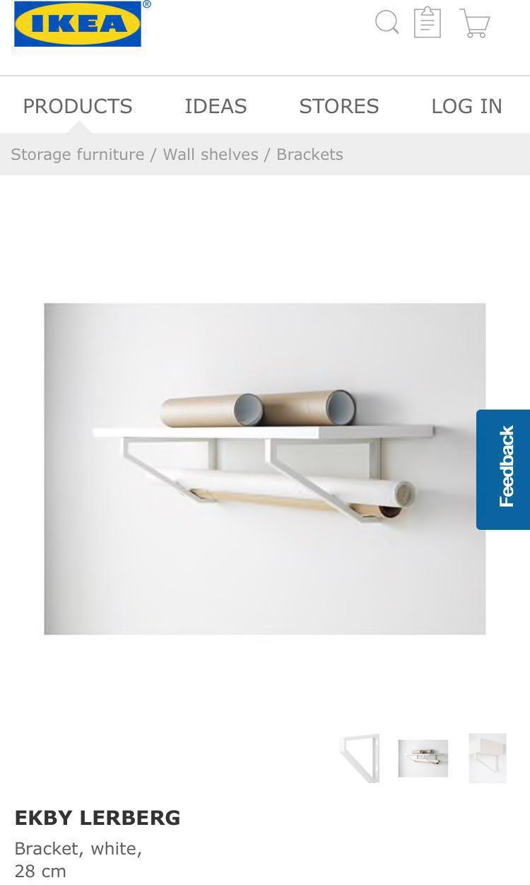 Ikea Ekby Lerberg Shelf Bracket, Babies & Kids, Baby Nursery & Kids