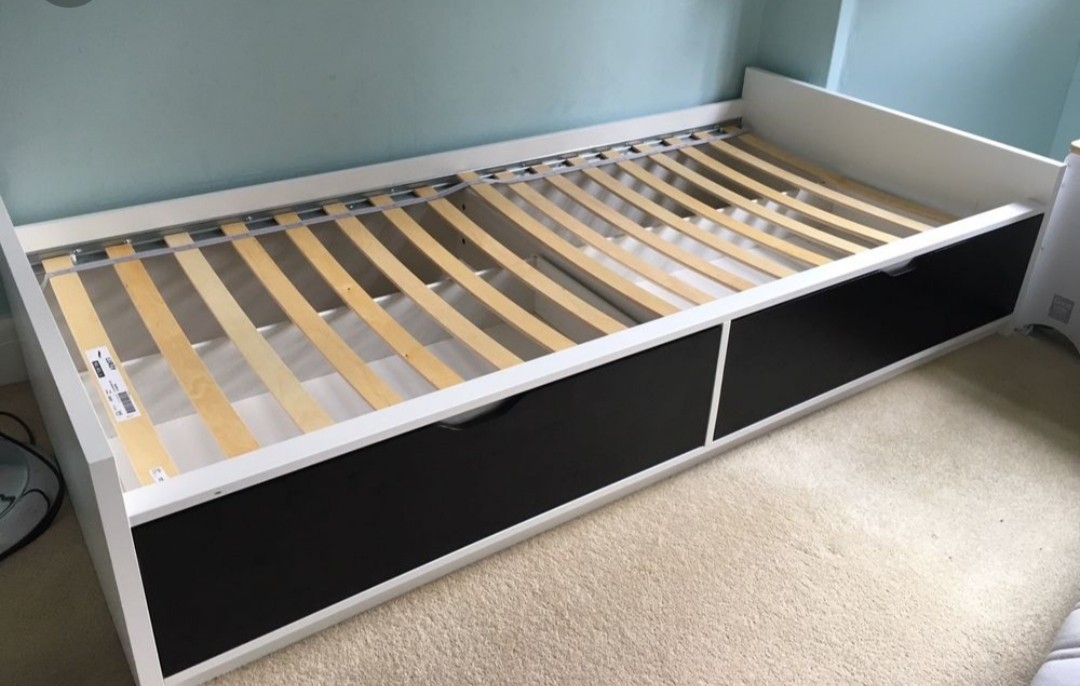 Ikea Single Bed Frame With Drawers, Single Bed Frame Ikea