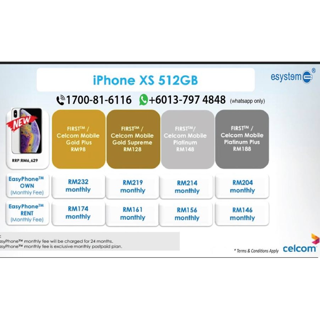 Iphone Xs 512gb Celcom Mobile Phones Tablets Iphone Iphone X Series On Carousell