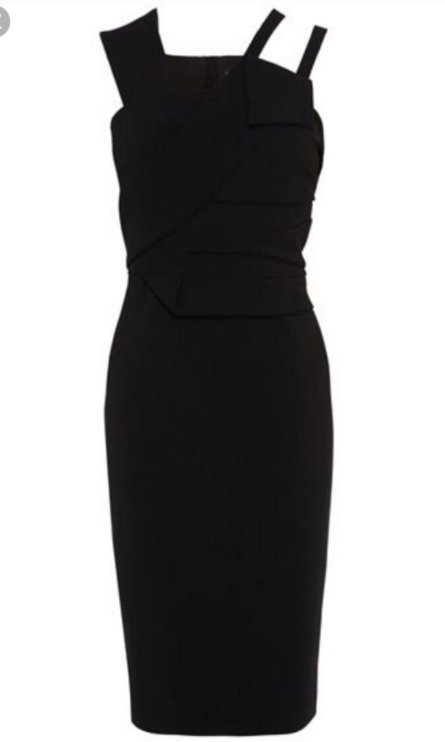 karen millen black pencil dress