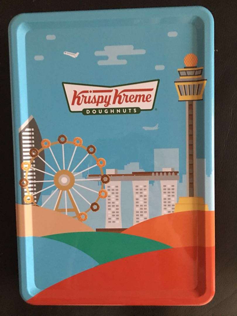 Krispy Kreme collectible tin box *REDUCED PRICE *, Everything Else on Carousell