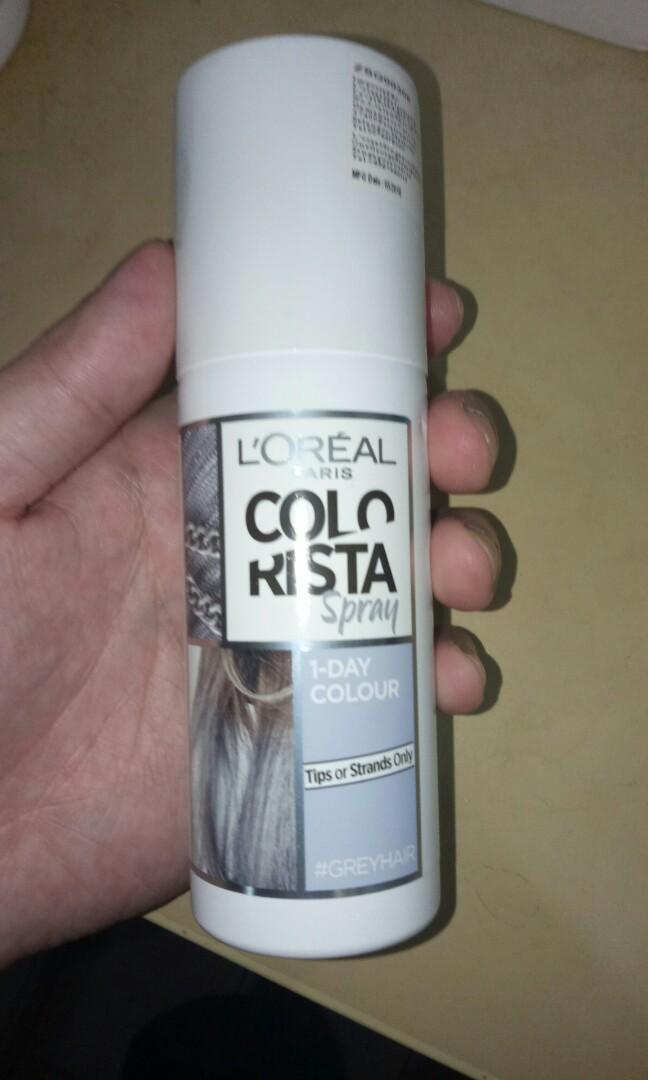 L Oreal Silver Hairspray Health Beauty Hair Care On Carousell