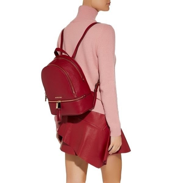 michael kors backpack maroon