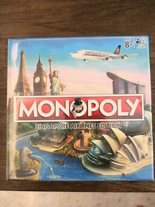 Monopoly Board Game (Singapore Airlines Edition), Hobbies & Toys, Toys
