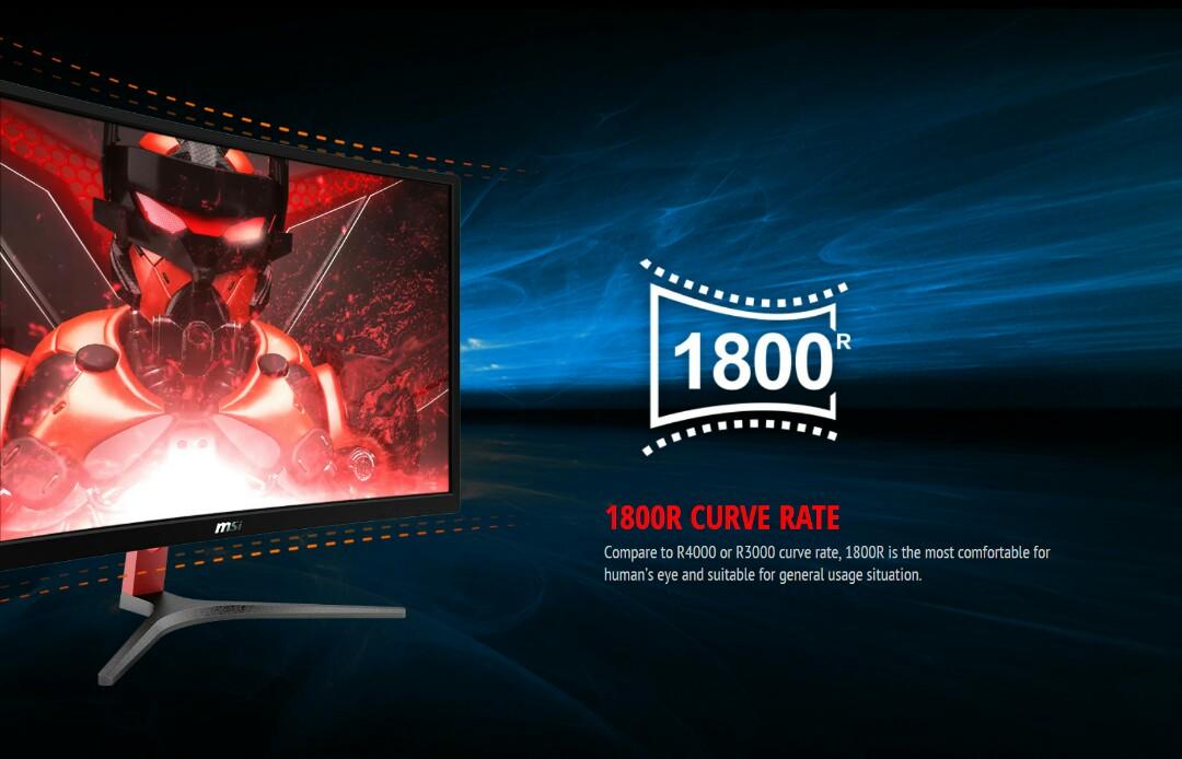 MSI OPTIX G24C 24" 1ms 144hz Monitor Freesync DEMO SET 3y Local