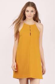 mustard yellow halter dress