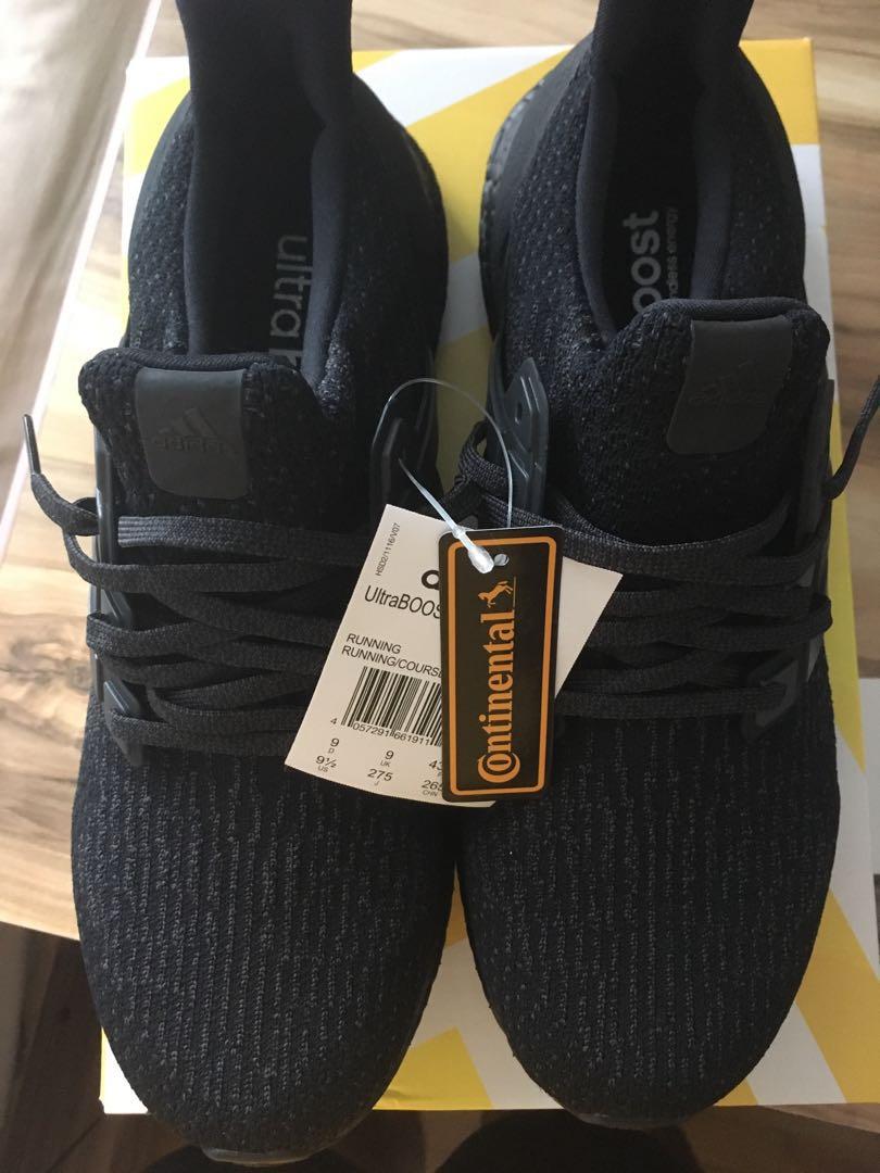 NEW Adidas Ultraboost Triple Black 3.0, Men's Fashion, Footwear, Sneakers  on Carousell