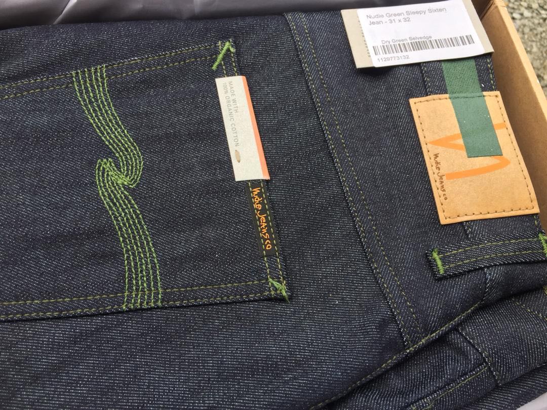 Nudie jeans sleepy sixten dry shop green selvage
