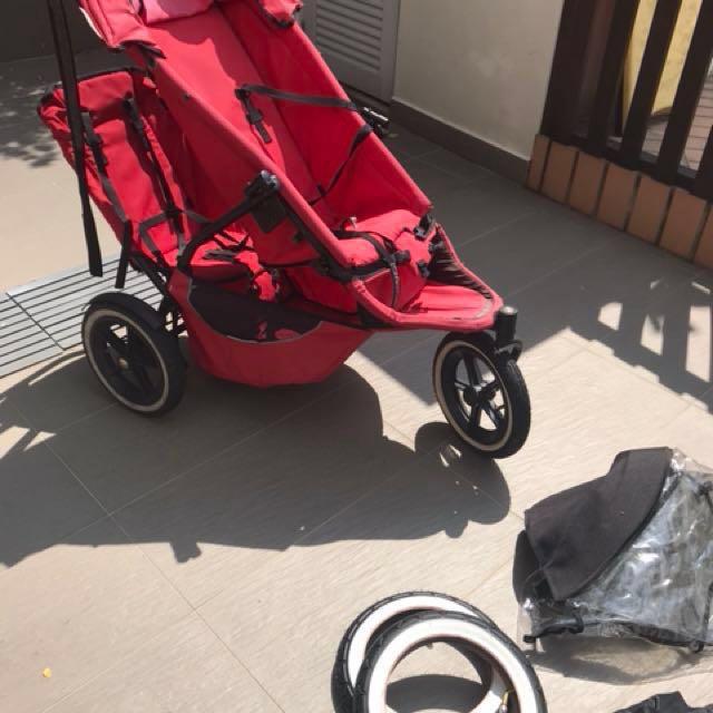 Phil Teds Stroller well used only one spare tyre