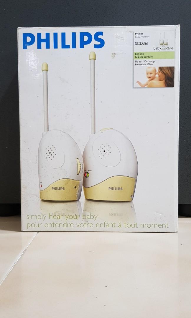 Tvunget falskhed pegefinger PHILIPS Baby Monitor model: SCD361, Babies & Kids, Baby Monitors on  Carousell