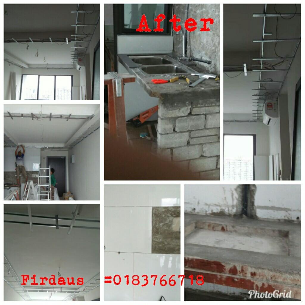 Plaster ceiling, table top dan tiles, Services, Home Services