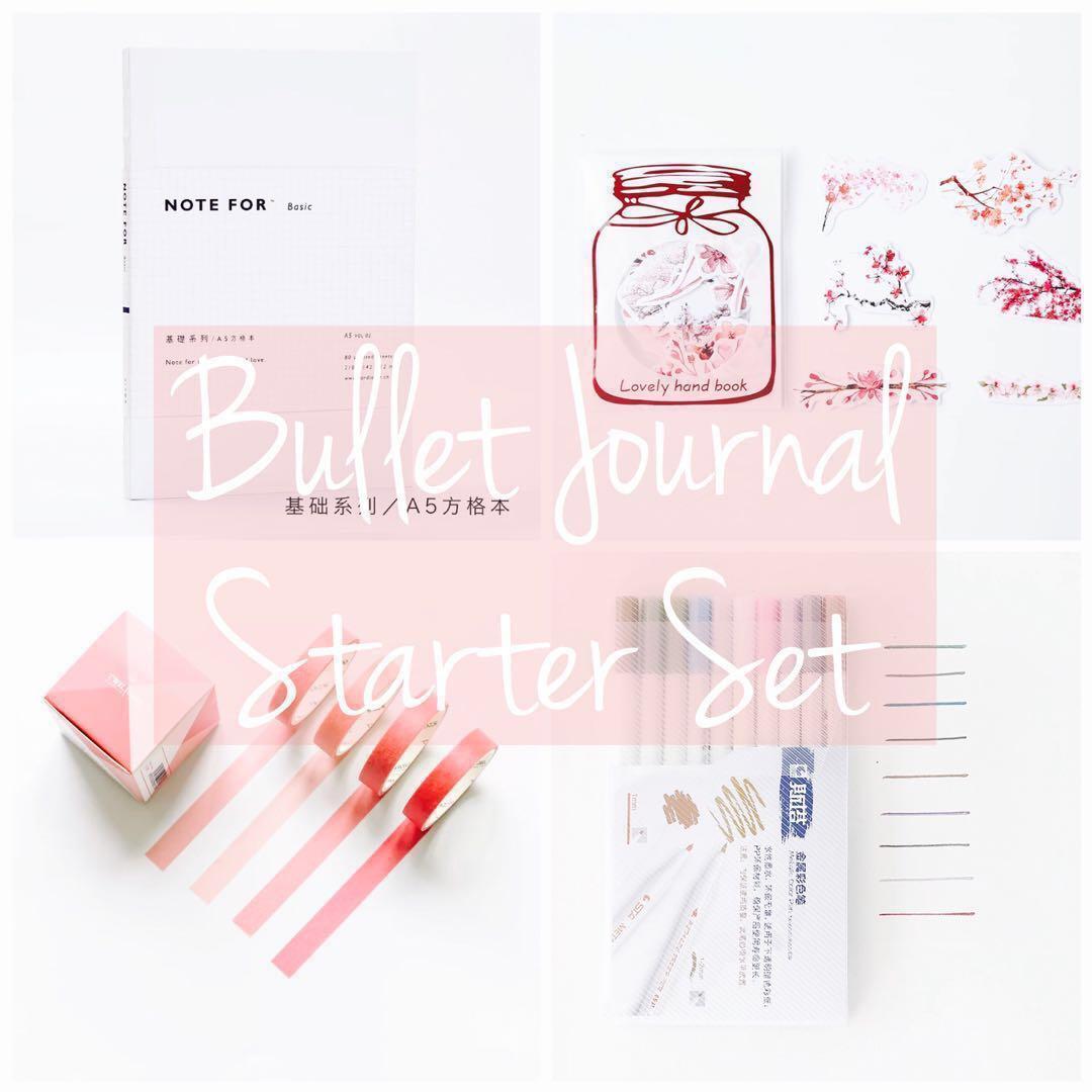 Po Bullet Journal Starter Set Stationery Set Books Stationery Stationery On Carousell