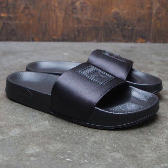 Puma leadcat satin slides sale