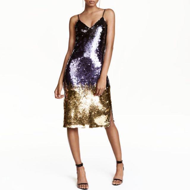 Sequin H\u0026M Party dress Size: 36, Women
