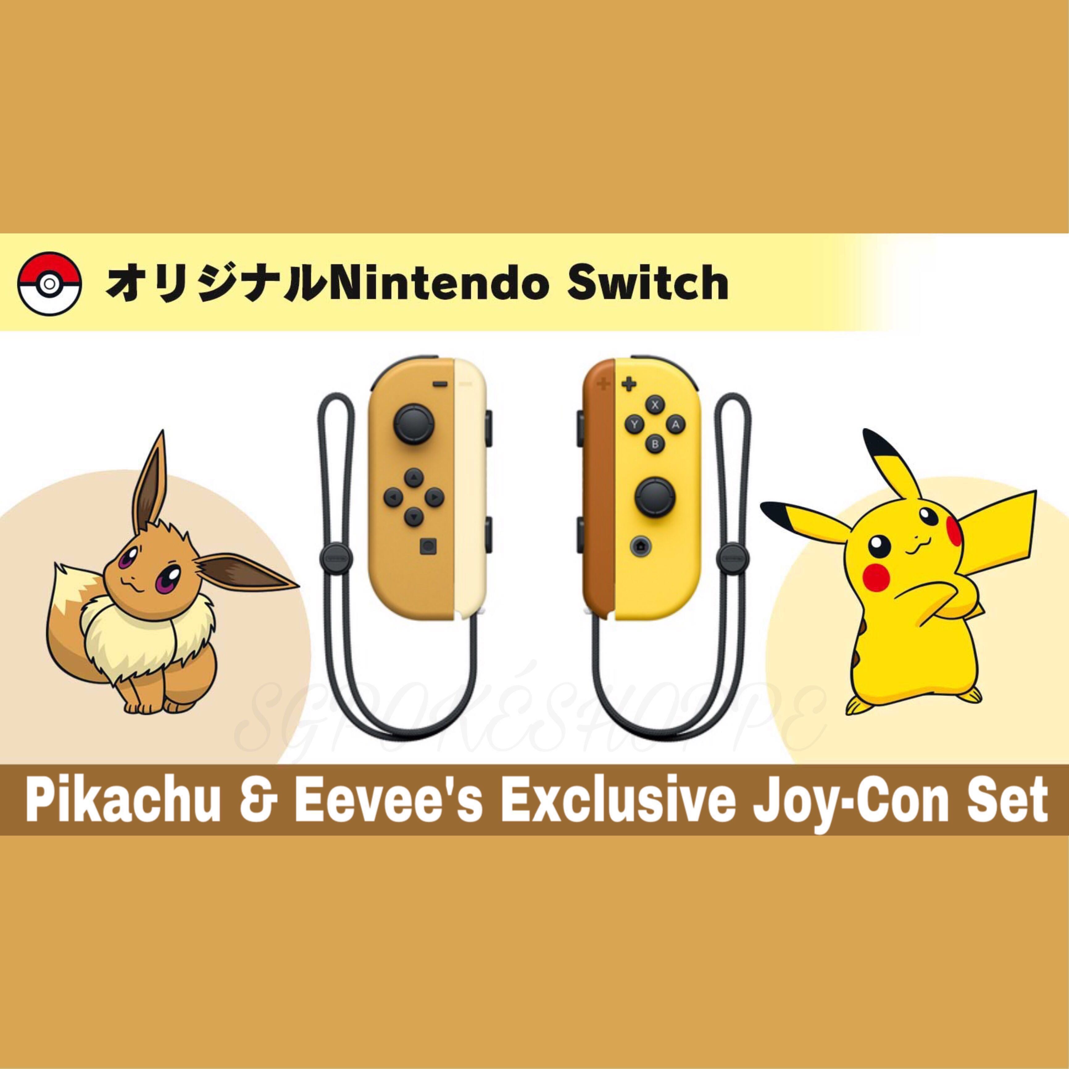 nintendo switch pikachu eevee joy con