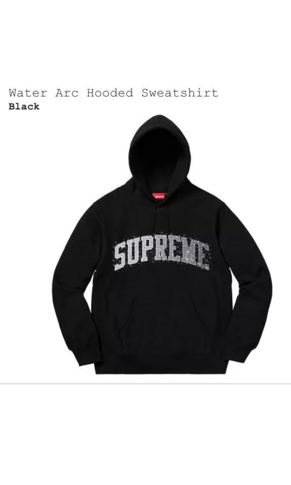 Supreme black water arc hoodie Men s Fashion Tops Sets