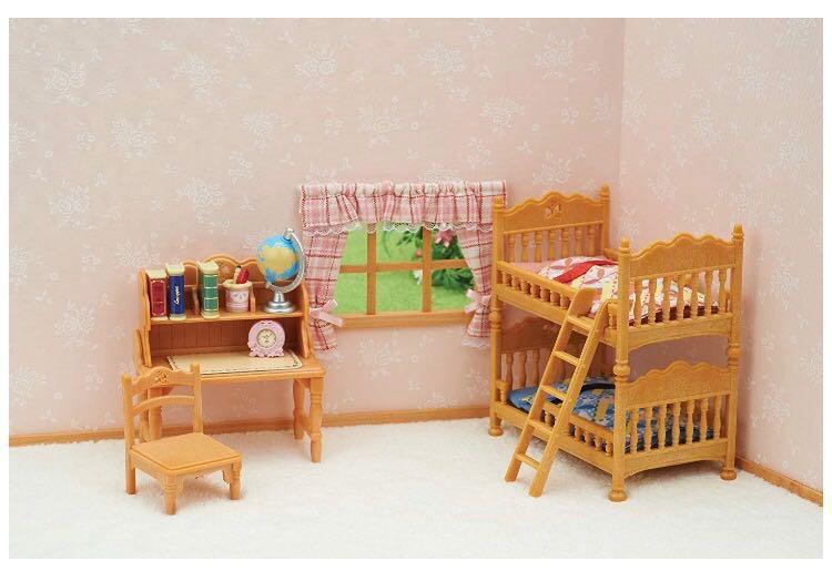 sylvanian childrens bedroom set