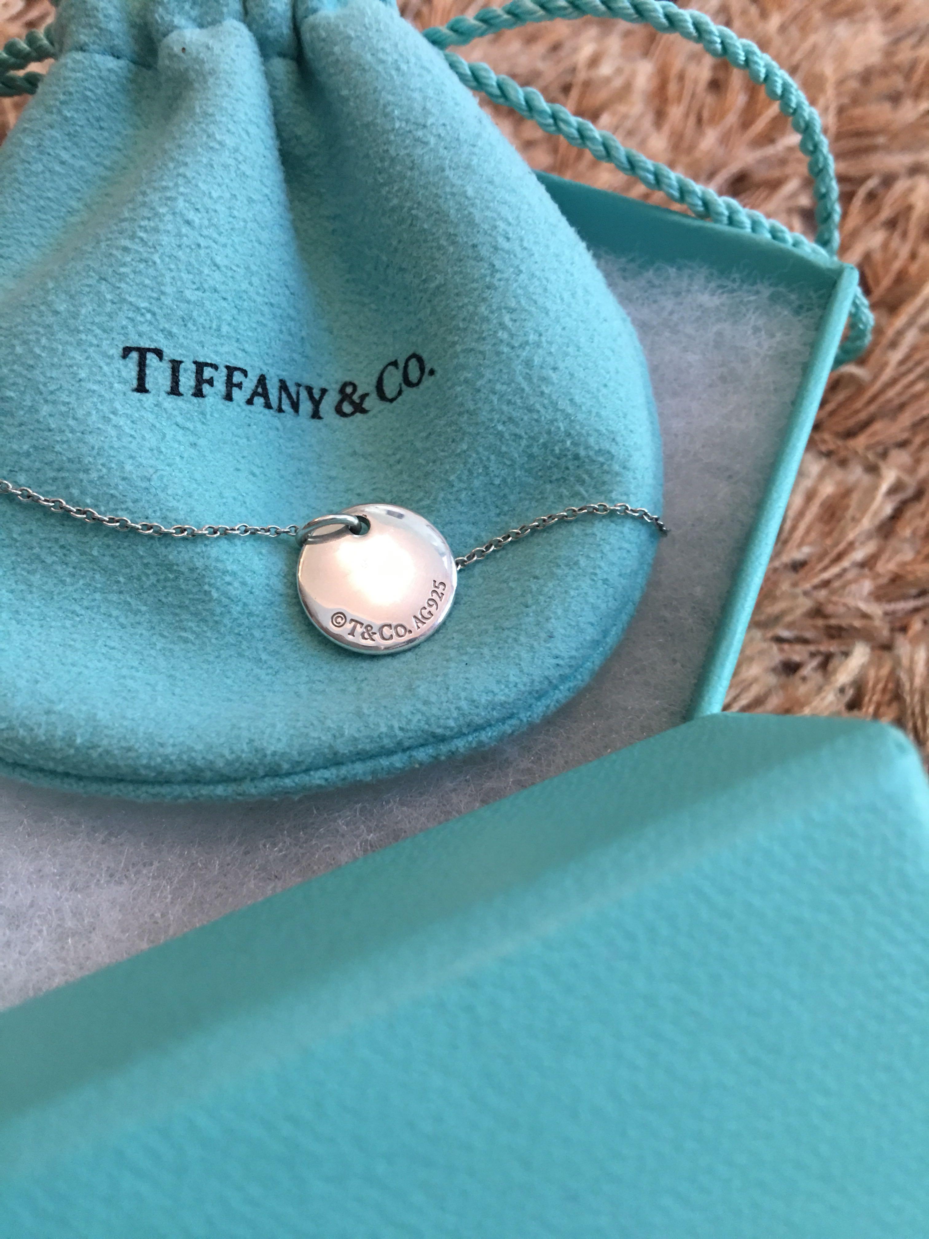 Tiffany & Co. Silver 925 Engraved “XOXO Kate” “11-24-92” Necklace Charm |  eBay