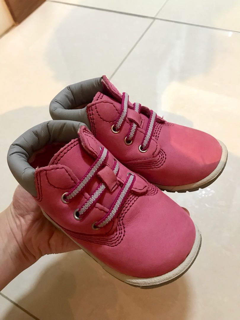 pink baby timberland boots