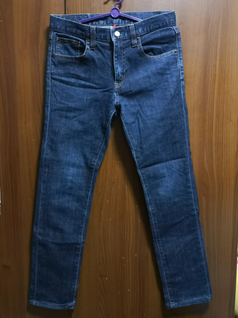 Uniqlo UJ Jeans (Navy), Men's Fashion, Bottoms, Jeans on Carousell