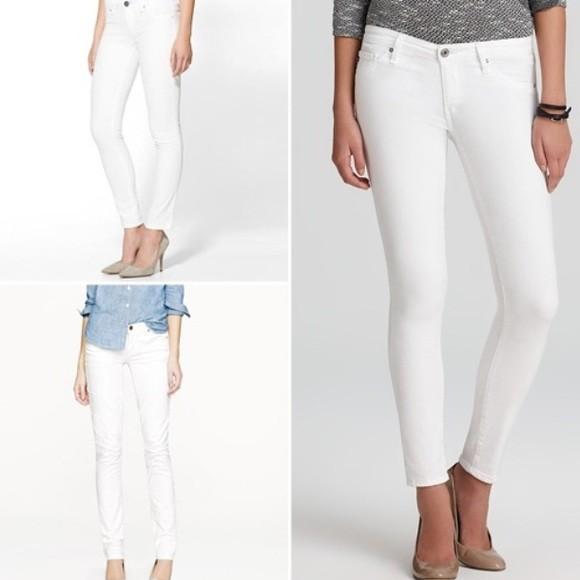 White jeans leggings clearance