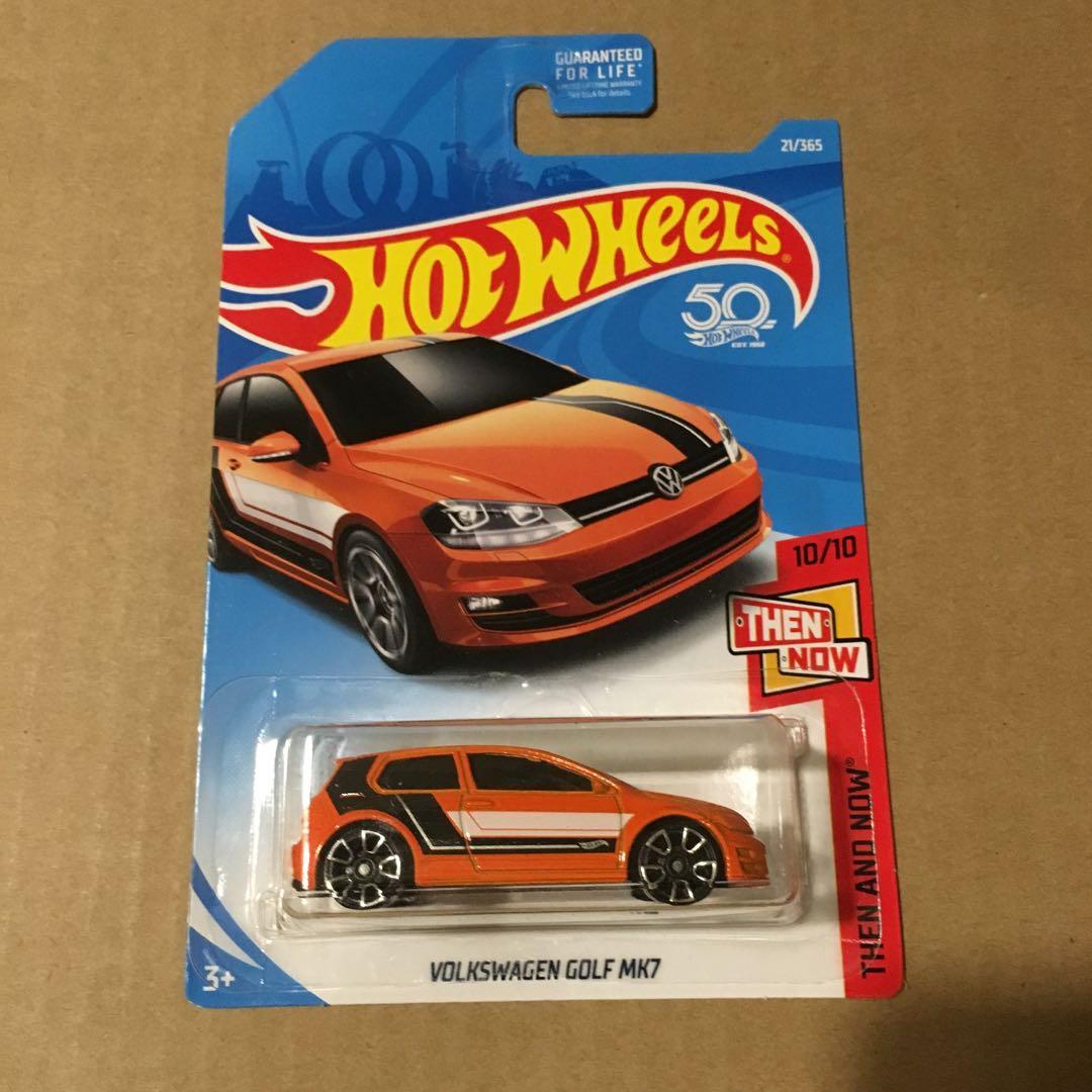 US Card Hot wheels Volkswagen Golf MK7 Orange, Hobbies & Toys 