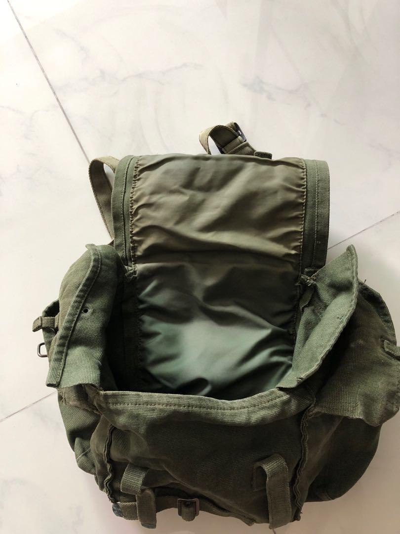 Vintage military canvas bags store